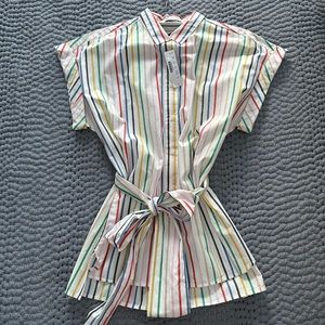 ADORABLE NWT  🌈 multi colored blouse from J Crew. MEDIUM.